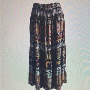 Bohemian Multicolor Maxi Skirt